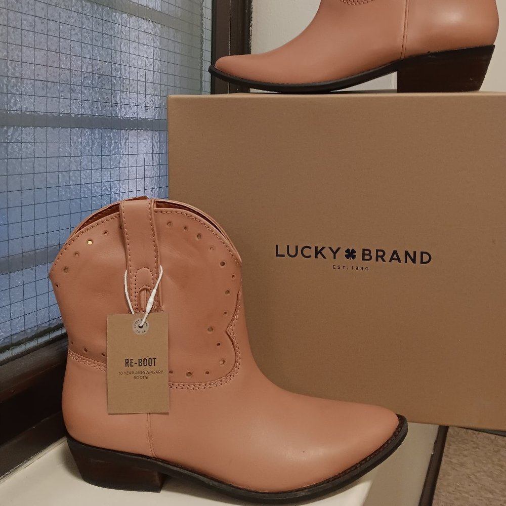 Lucky Brand leather cowboy boots